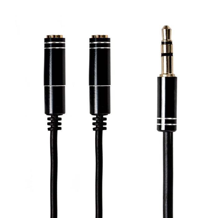 Gizzu 3-Pole Audio Splitter Cable - Black Black