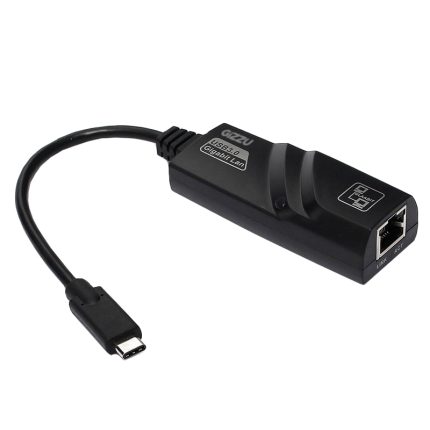 Gizzu High Speed Type-C to Gigabit LAN Adapter Poly Black