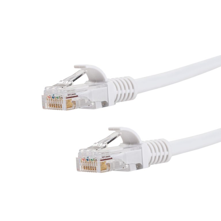 Gizzu Cat6 UTP Fly Lead Ethernet Network Cable 2m – White White