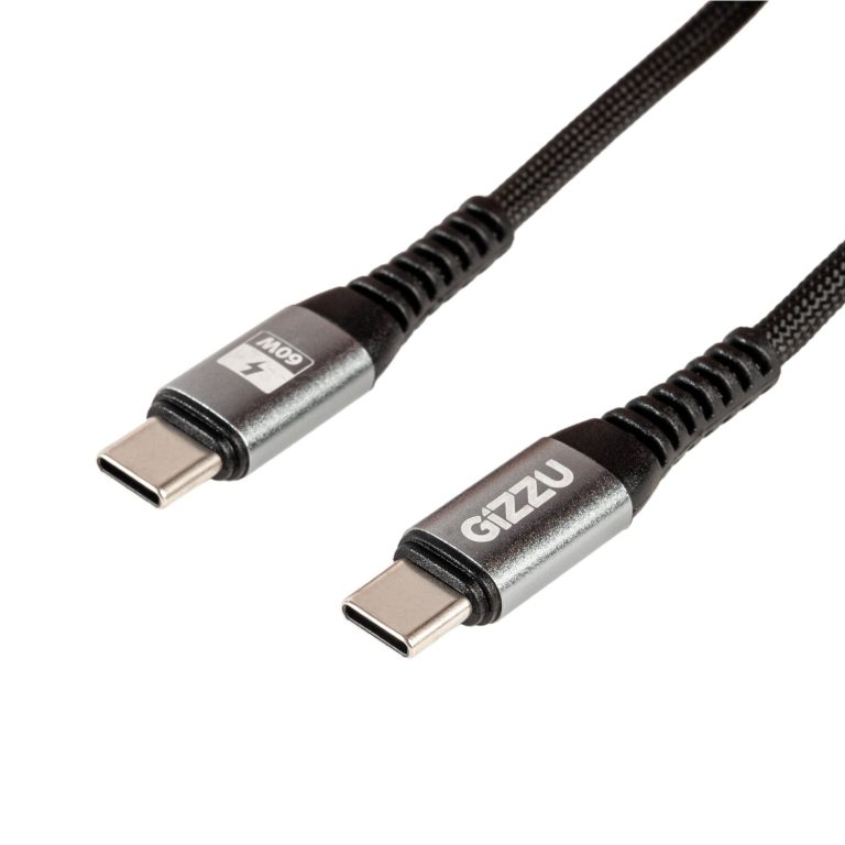 GIZZU 60W 480Mbps Type-C 1m Cable Black