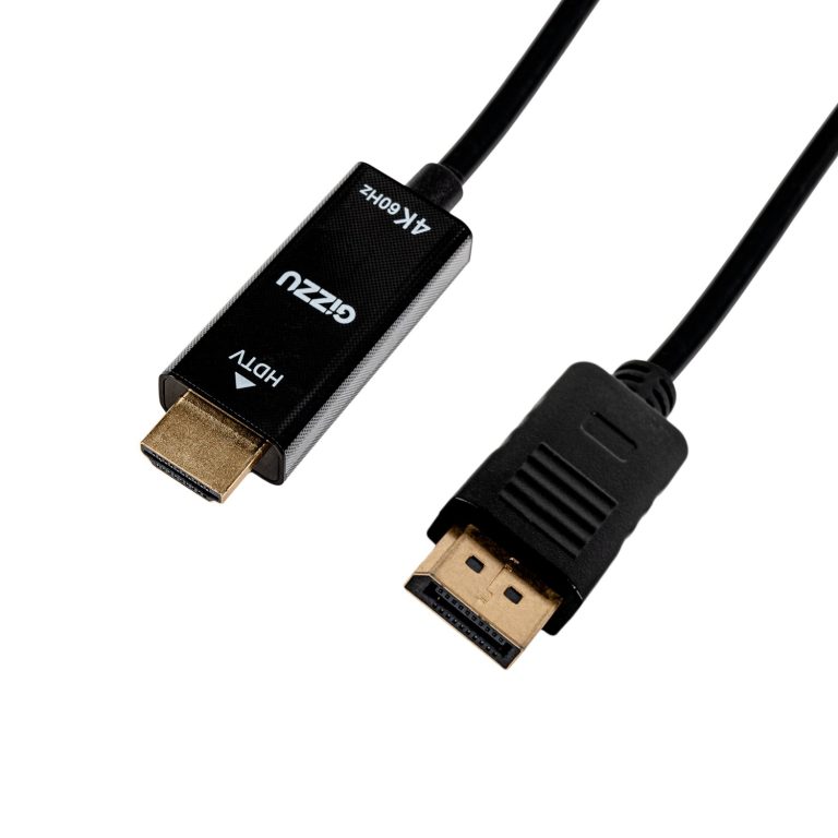 Gizzu 4K60Hz DisplayPort to HDMI Cable 1.5m Black
