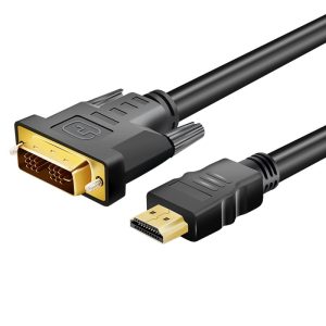 Gizzu 1080P HDMI to DVI-D Cable 1.8m Poly Black