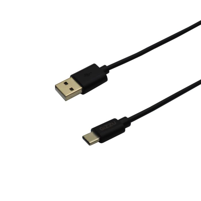 Gizzu USB to Type-C Cable 2m Poly Black