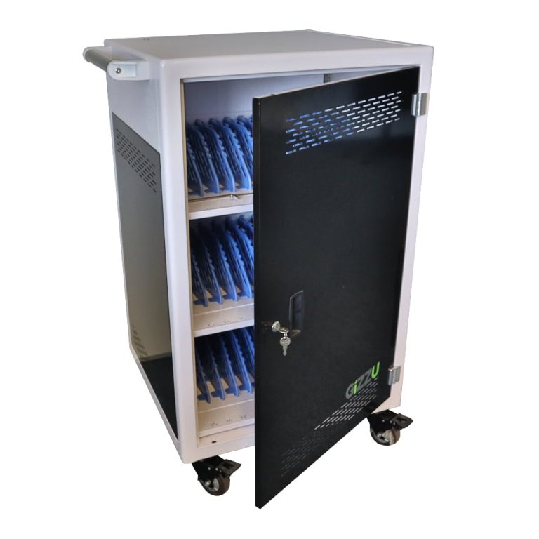 Gizzu 36 Bay Type-C Storage Charging Trolley for 15.6" Laptops Grey