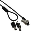 GIZZU 1.8m T-Bar Laptop Cable Lock Master Key Compatible -