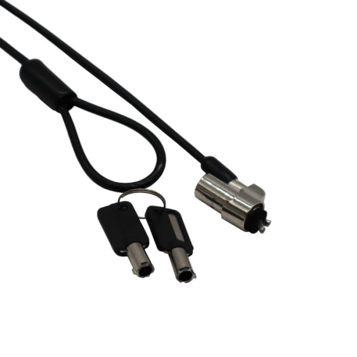 GIZZU 1.8m T-Bar Laptop Cable Lock Master Key Compatible -