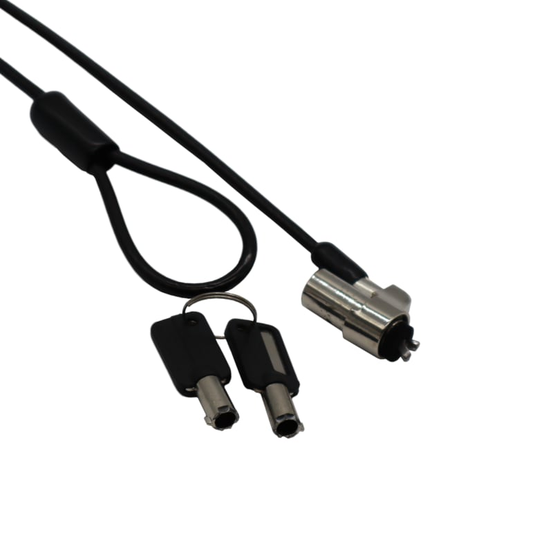 GIZZU 1.8m T-Bar Laptop Cable Lock Master Key Compatible -