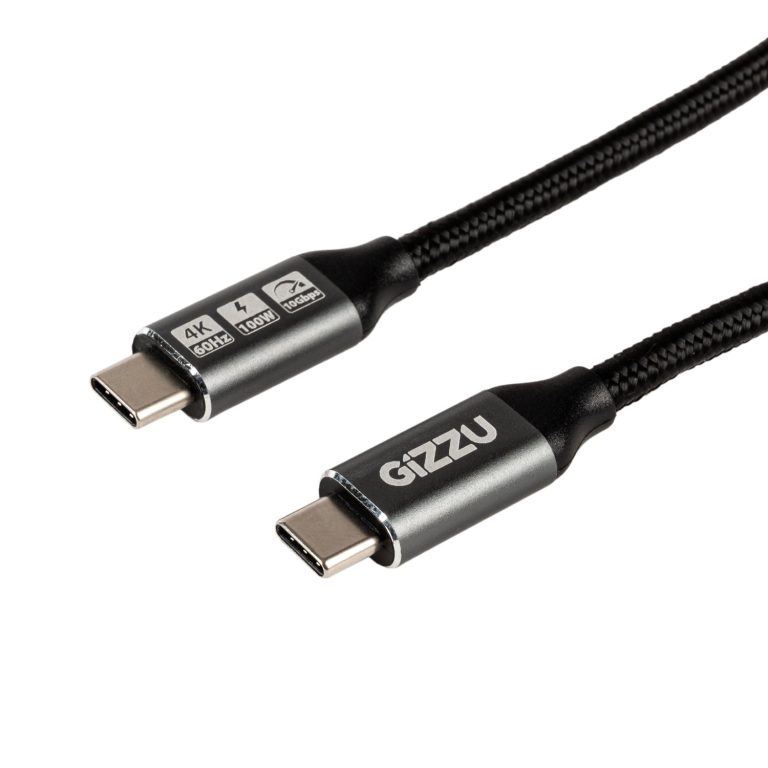 GIZZU 100W 10Gbps Type-C 1m Cable Black