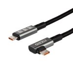 Gizzu 100W 10Gbps Type-C Angled 1m Cable Black