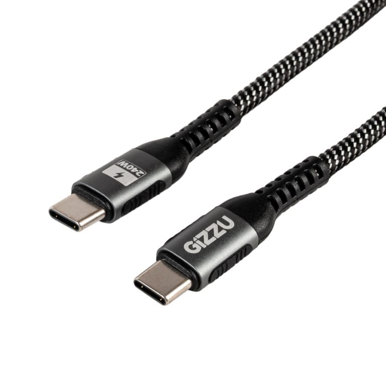 GIZZU 240W 480Mbps Type-C 1m Cable Black