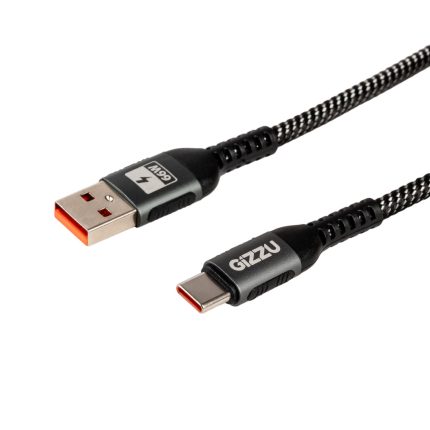 GIZZU 66W 480Mbps USB to Type-C 1m Cable Black