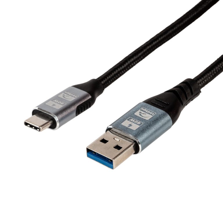 GIZZU 60W 10Gbps USB to Type-C 1m Cable Black