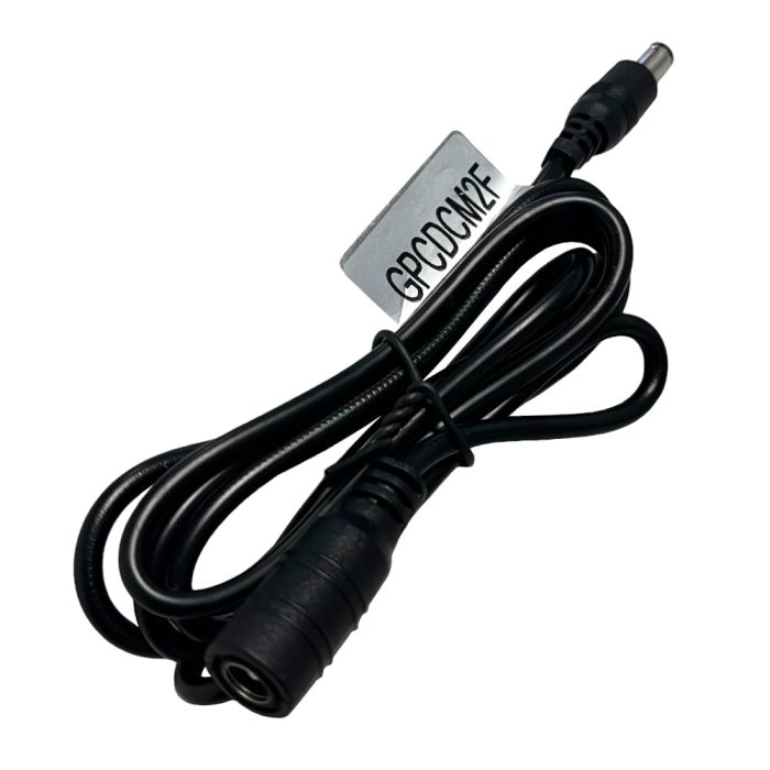 GIZZU Power Cable DC 12V Male to Female Extender 1.2M Black