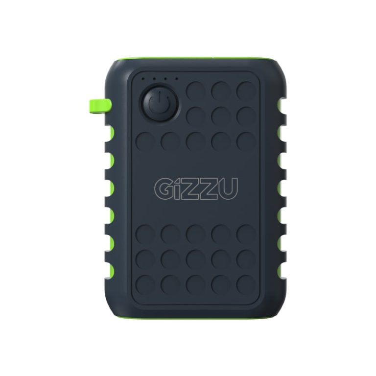 Gizzu Rugged Power Bank 10000mAh 18W Black/Green