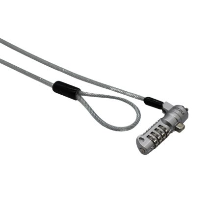 GIZZU 1.8m Nano Combination Lock Security Cable Silver