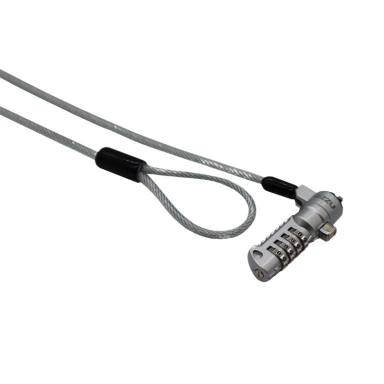 GIZZU 1.8m Nano Combination Lock Security Cable Silver