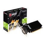 MSI Nvidia GeForce GT 710 2GD3H 2GB 64-BIT Graphics Card Black