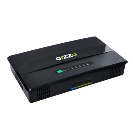 GIZZU 60W 65Wh 17600mAh Mini POE DC UPS Lithium - Black Black