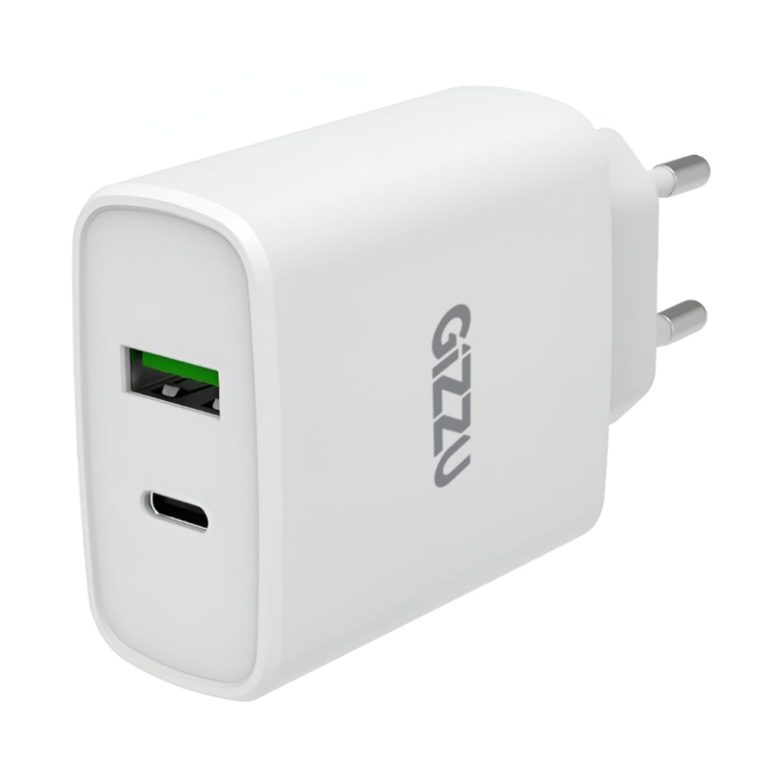 Gizzu Wall Charger 38W Type-C/QC 3 WH White