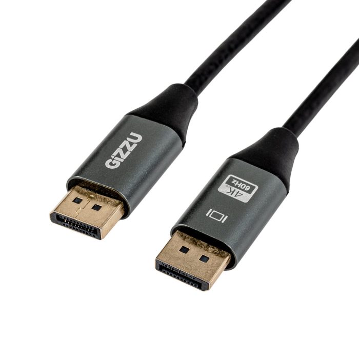 Gizzu 4K60Hz DisplayPort to DisplayPort Cable 1.5M Black