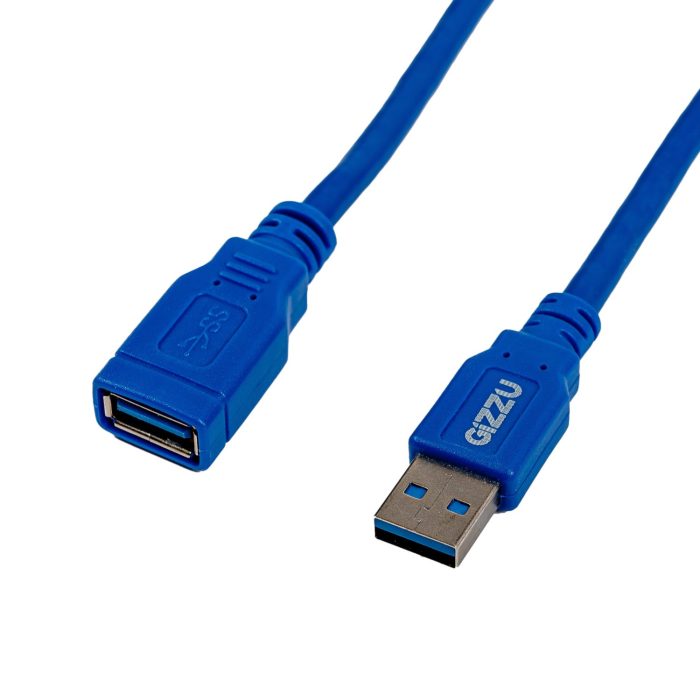 Gizzu USB 3.0 Extension Cable 5m - Blue Blue