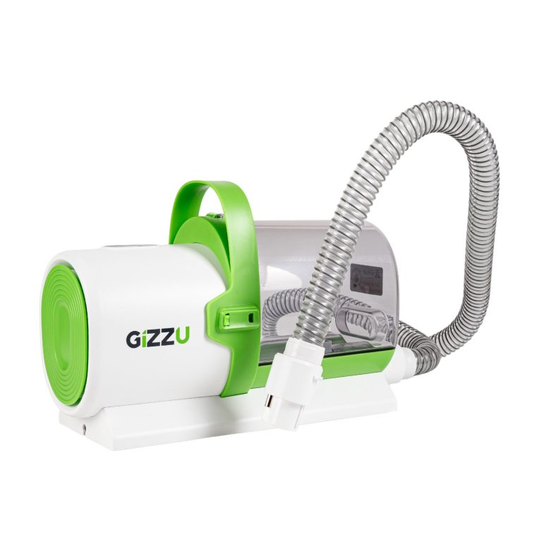 Gizzu Shear Bliss Pet Vacuum Grooming Kit White/Green