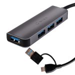 WINX CONNECT Simple USB/Type-C Hub Black
