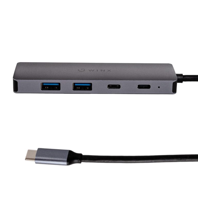 WINX CONNECT Essential 5-in-1 Type-C Hub Sandblasted anodized gray