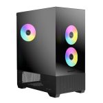 Raidmax I801 AIR CHROME E-ATX |ATX | Micro-ATX | Mini-ITX ARGB Mid-Tower Gaming Chassis - Black Black