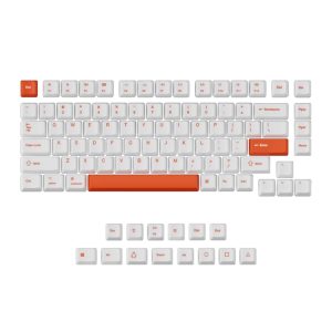 Keychron OEM Dye-Sub PBT Full Keycap Set - Orange/White Orange/White