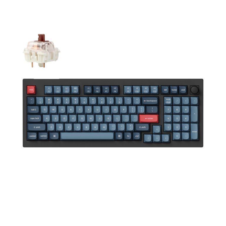 Keychron V5 Max Wireless Custom Keyboard - BROWN Switch -