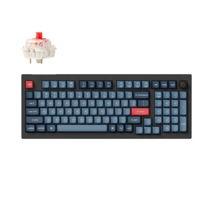 Keychron V5 Max Wireless Custom Keyboard - RED Switch Black