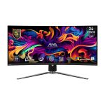 MSI MAG 341CQP QD-OLED 34″ UWQHD Curved Gaming Monitor Black