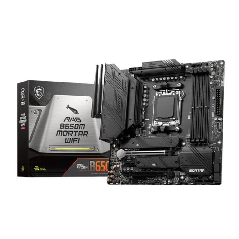 MSI MAG B650M MORTAR WIFI AMD AM5 mATX Gaming Motherboard Black