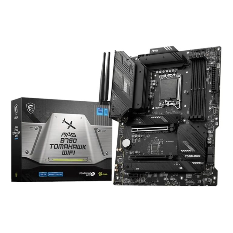 MSI MAG B760 TOMAHAWK WIFI DDR5 Intel LGA1700 ATX Gaming Motherboard Black