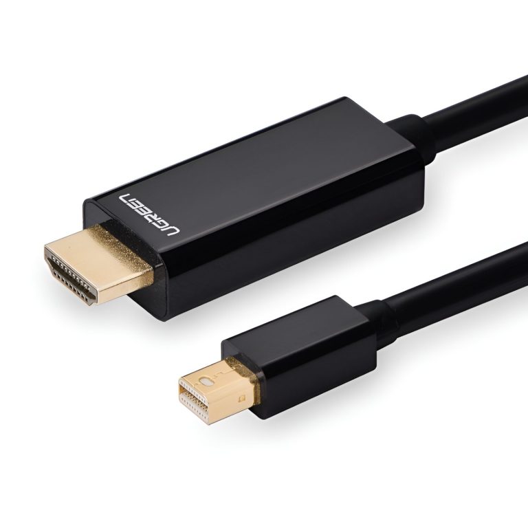 UGREEN Mini DisplayPort Male to 4K@30Hz HDMI Cable 1.5m - Black Black