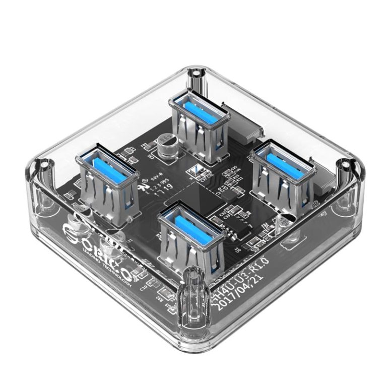 ORICO 4 Port USB3.0 Transparent Hub Transparent