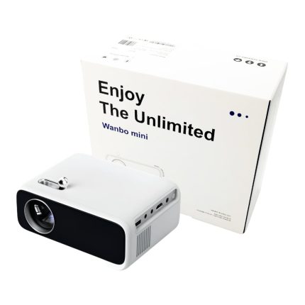WANBO MINI PRO 720p 250ANSI Android 9.0 Smart Projector - White White