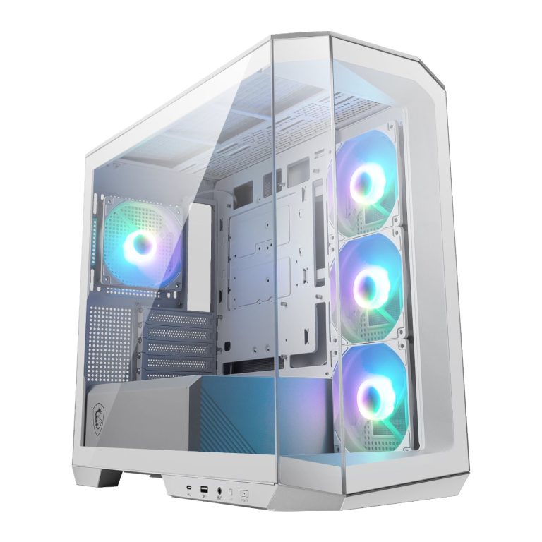 MSI MAG PANO M100R PZ M-ATX ARGB Gaming Chassis - White White
