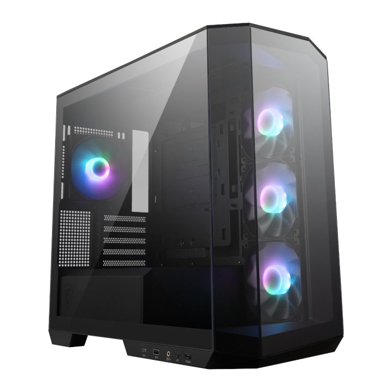 MSI MAG PANO M100R PZ M-ATX ARGB Gaming Chassis - Black Black