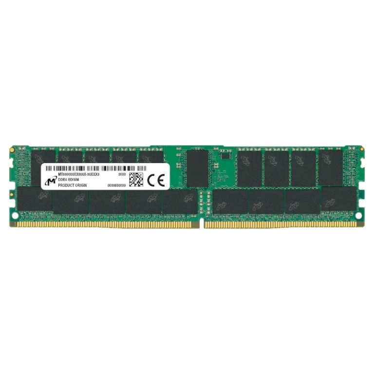 Micron MTA36ASF4G72PZ-3G2R 32GB 3200Mhz DDR4 RDIMM Memory Green/Black