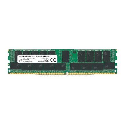 Micron MTA36ASF8G72PZ-3G2R 64GB 3200MHz DDR4 RDIMM Memory Green/Black