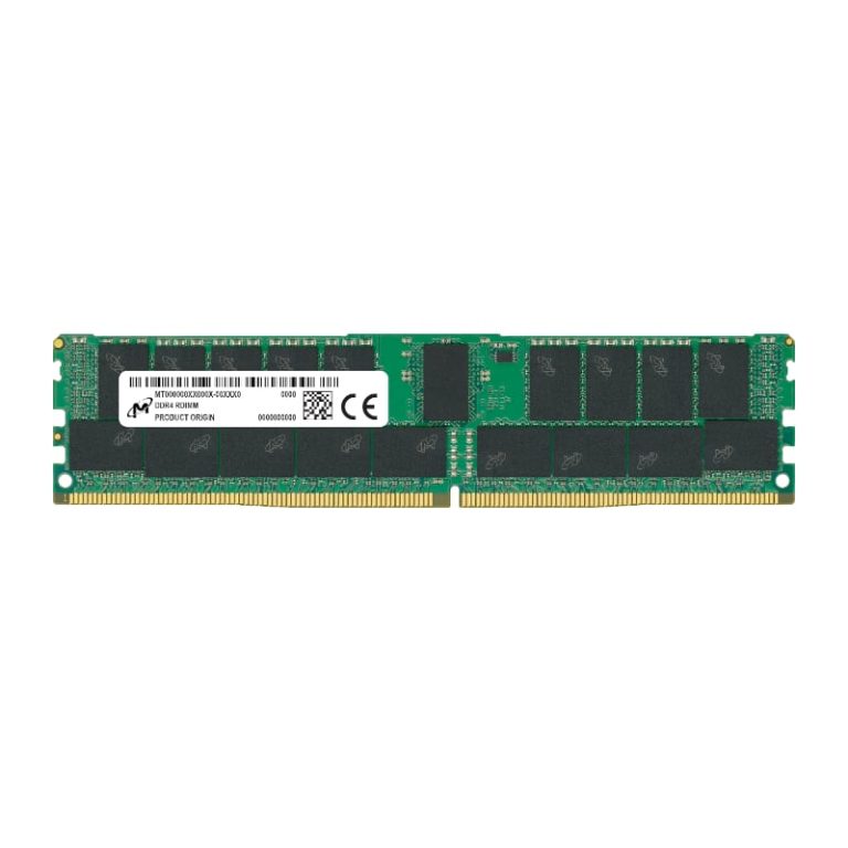 Micron MTA36ASF8G72PZ-3G2R 64GB 3200MHz DDR4 RDIMM Memory Green/Black