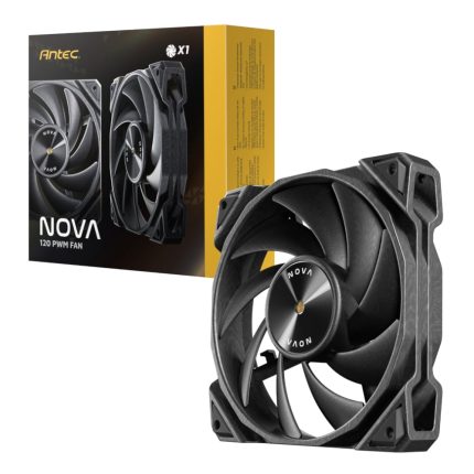 Antec NOVA 120 PWM Fan with Speed Controller - Black Black