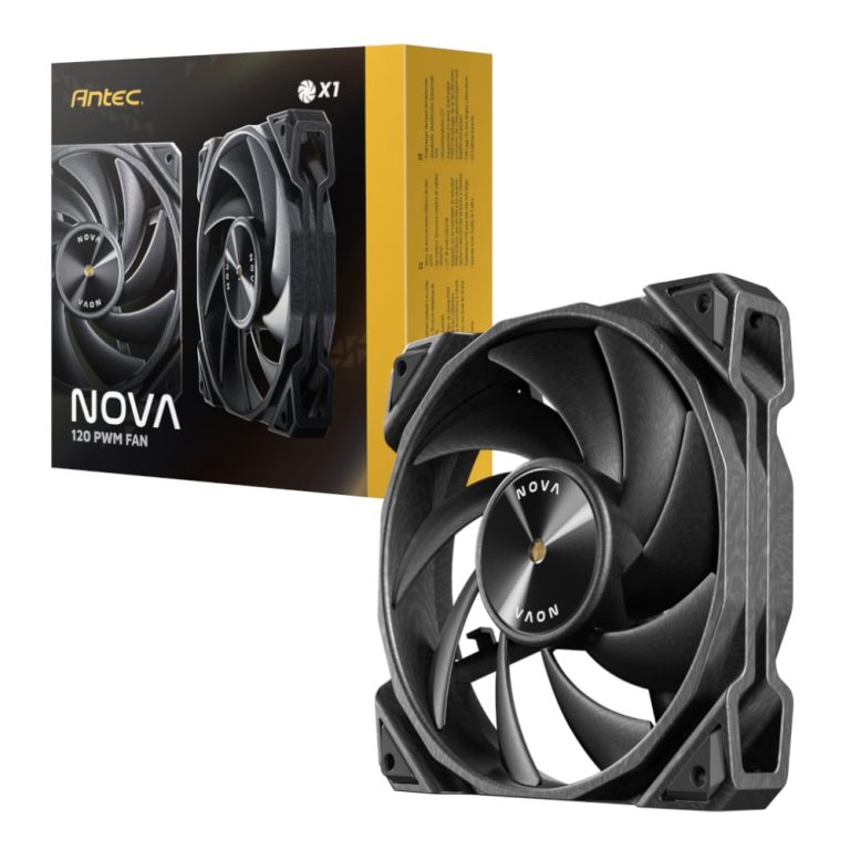 Antec NOVA 120 PWM Fan with Speed Controller - Black Black