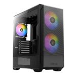 Antec NX416L ATX | Micro-ATX | ITX ARGB Mid-Tower Gaming Chassis - Black Black
