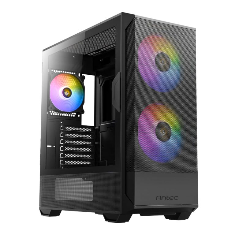 Antec NX416L ATX | Micro-ATX | ITX ARGB Mid-Tower Gaming Chassis - Black Black