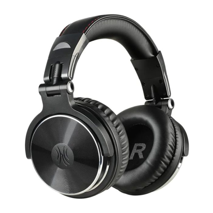Oneodio Pro 10 Professional Wired Over Ear DJ and Studio Monitoring Headphones - BK Black