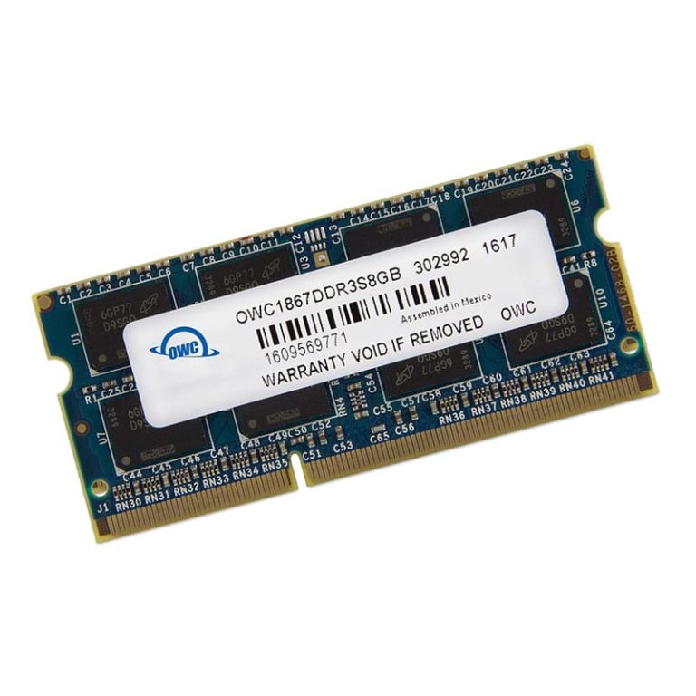 OWC Mac 8GB 1867Mhz DDR3 SODIMM Memory Blue