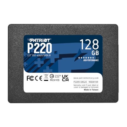 Patriot P220 128GB 2.5" SSD Black